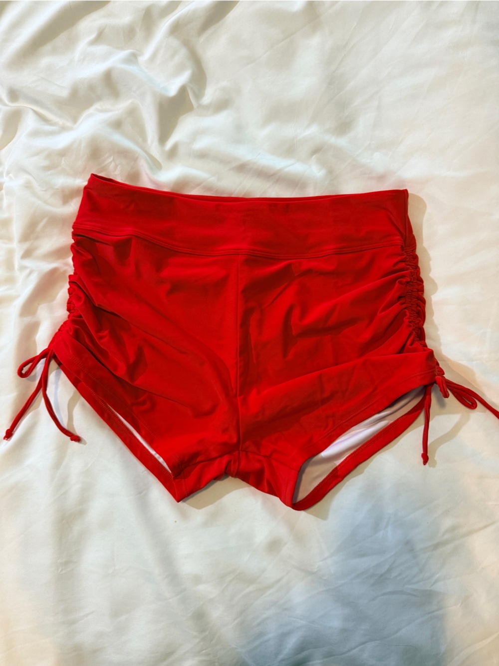 Red Women's Swim Shorts Bikini Bottoms